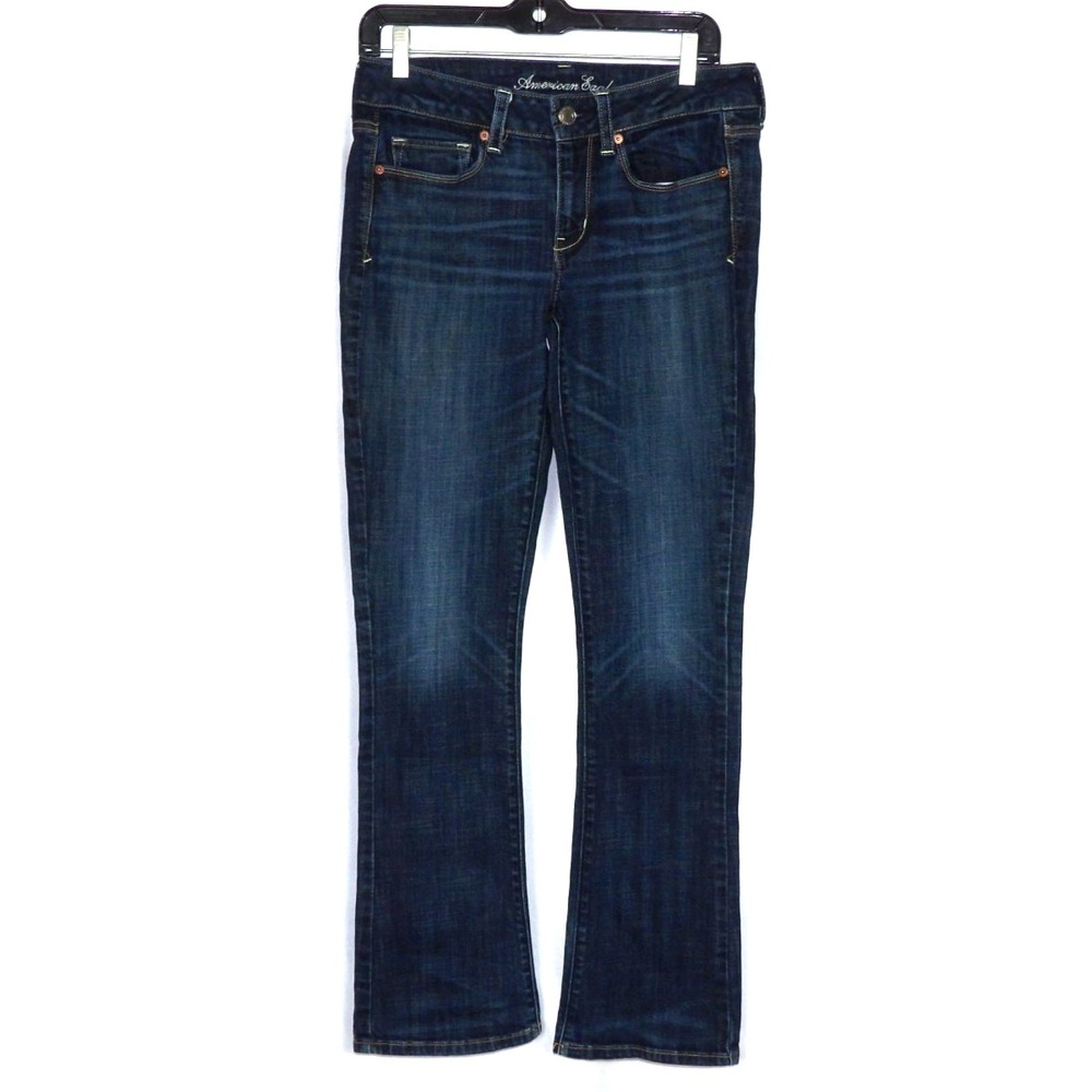 American Eagle Stretch Mid-Rise Skinny Kick Boot Cut Denim Jeans Women's 6